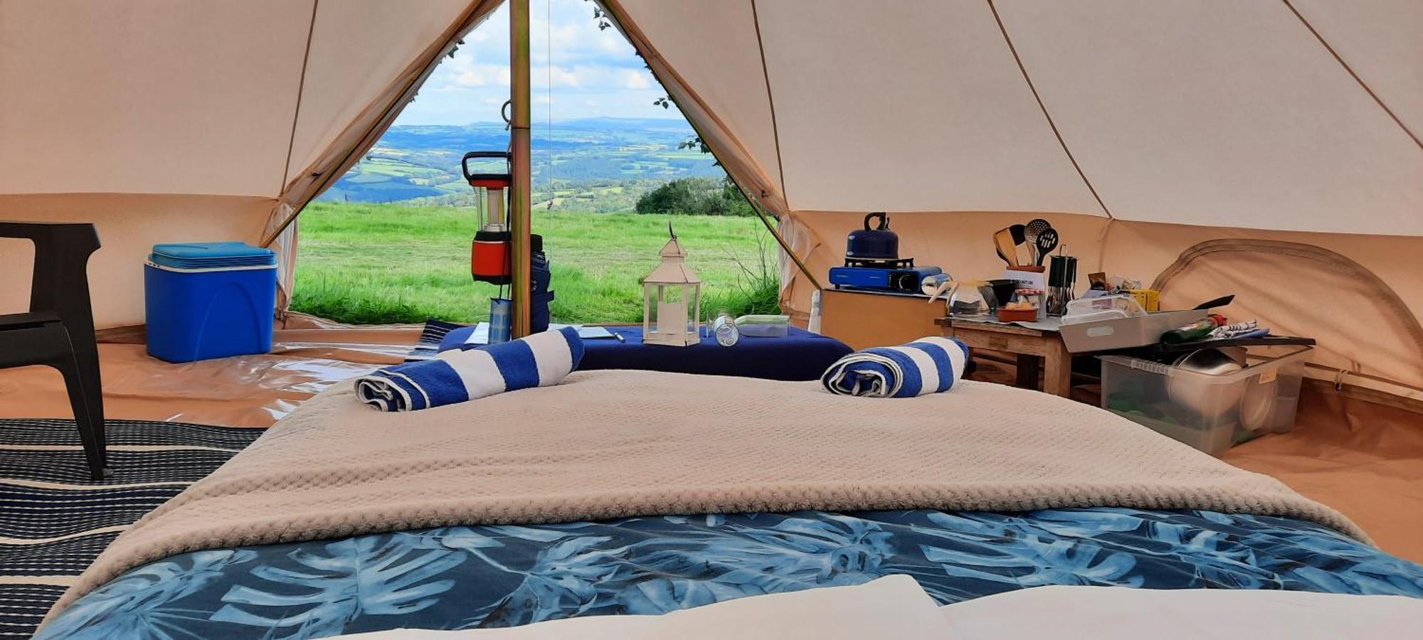 Summit Camping Kit Hill Cornwall Panoramic Views Grass Pitch From 15Pn Or Bella Bell Tent 75Pn 卡林顿 外观 照片